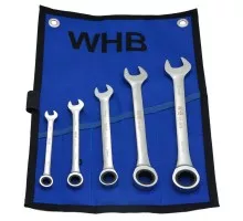 Combination Wrench with a ratchet 5pcs (8-10-13-17-19mm), WHB (4400-05)