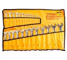 Combination Wrench in a cloth cover, Cr-V 25pcs DIN3113 6-32mm TopMaster (235114)