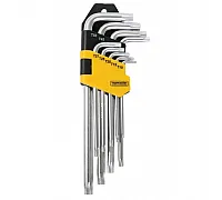Набор Г-образных шестигранных TORX T10-T50 9шт Extra Long CR-V TopMaster (390124)