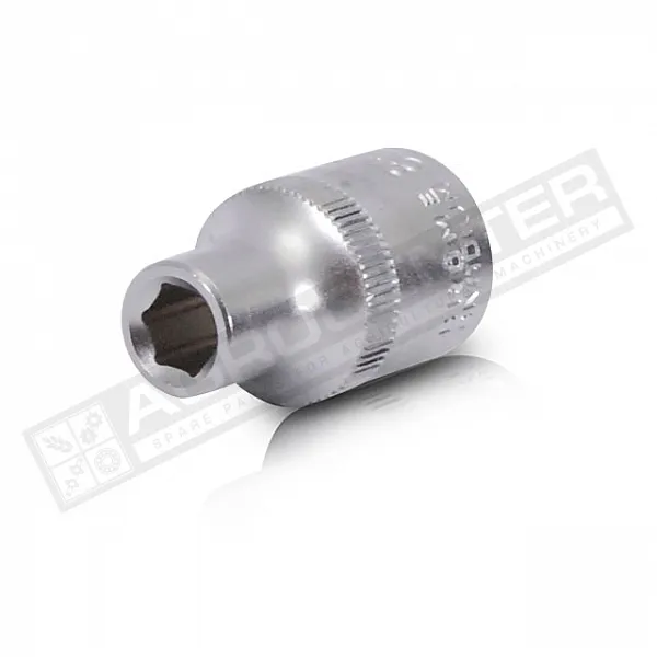 Головка шестигранна Cr-V, 1/2" 8мм*38мм INTERTOOL (ET-0008) - 1
