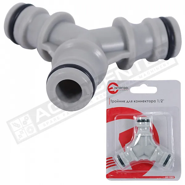 GE-1003 Трійник для конектора1/2" INTERTOOL - 1