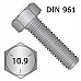 M12*35*1,25 Болт 10.9 DIN 961 - 1