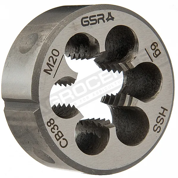 M20 Круглая плашка DIN EN 22568 (DIN 223) B HSS [GSR] - 1