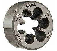 M20 Round die DIN EN 22568 (DIN 223) B HSS [GSR]