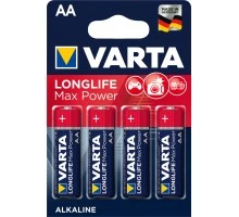 Батарейка лужна-червона MT/LL MP 4 AA пальчик MAX/Longlife MAX Power блістер 4шт VARTA