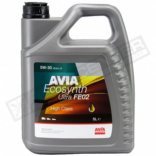 Масло моторное AVIA ECOSYNTH Ultra FE 02 5л, 5W-30 - 1