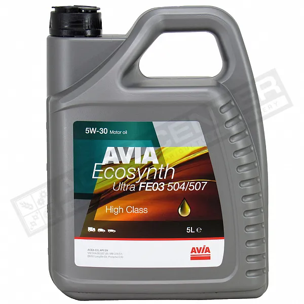 Engine oil AVIA ECOSYNTH Ultra FE 03 504/507 5l, 5W-30 - 1