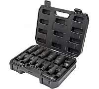 Набір ударних головок 1/2 L 10mm-32mm 15шт 2rd Gen Cr-Mo TopMaster (338802)
