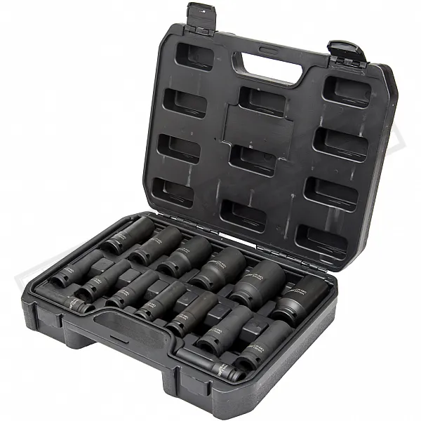 Набір ударних головок 1/2 L 10mm-32mm 15шт 2rd Gen Cr-Mo TopMaster (338802) - 1