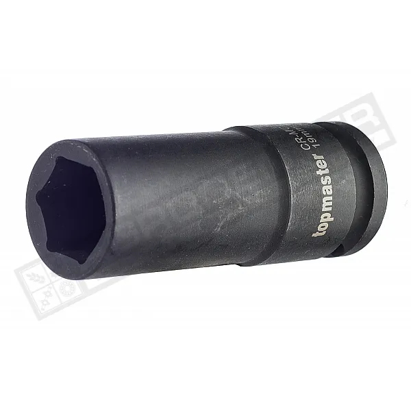 Головка ударна подовжена DIN 3121 1/2" * 19 mm CR-MO TopMaster (330210) - 1