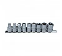 Набор насадок Torx 1/2" 9шт на планке CrV Sigma (6086961)