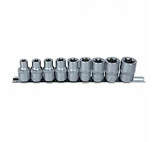 Набор насадок Torx 1/2" 9шт на планке CrV Sigma (6086961)
