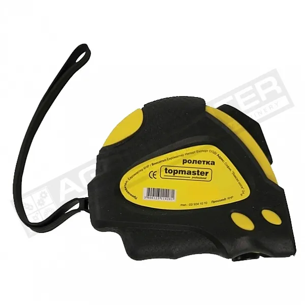 Рулетка нейлон 5м*25мм stop+auto stop TopMaster (260605) - 1