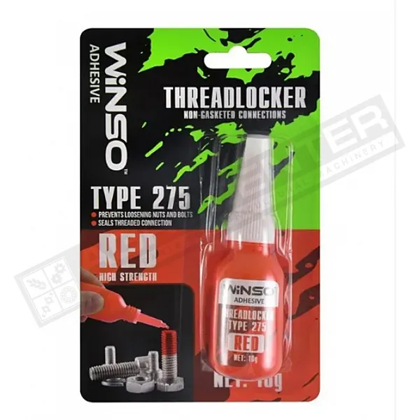 Фиксатор резьбовых соединений Threadlocker Type 275 WINSO 10 г, красный - 1