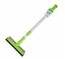 Water scraper with sponge, scraper for glass, telescopic aluminum handle 50-70 cm