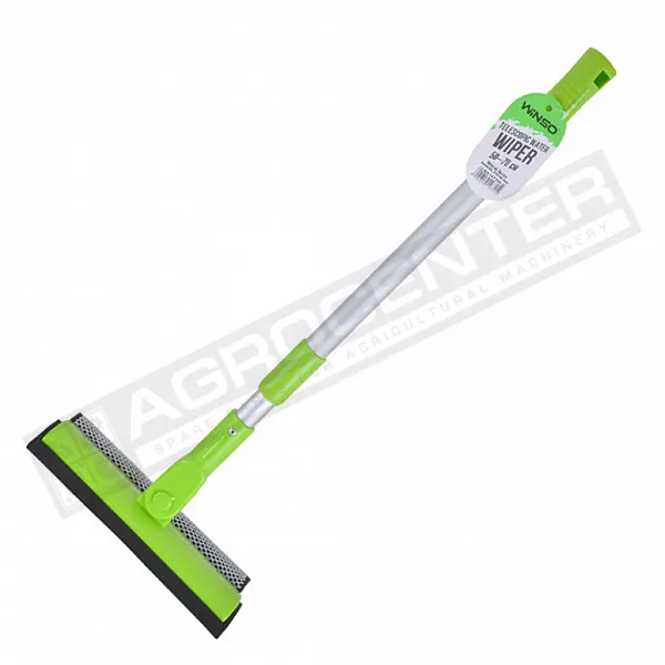 Water scraper with sponge, scraper for glass, telescopic aluminum handle 50-70 cm - 1