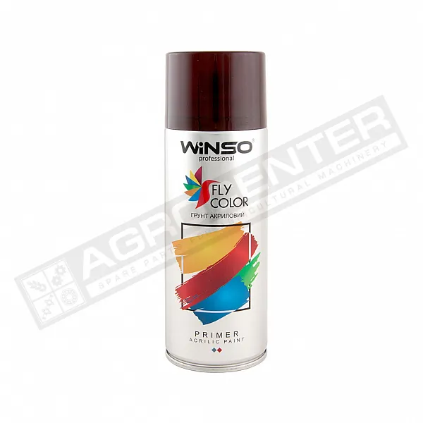 880120 Грунтівка акрилова, Spray 450ml., багряно-червоний (FLAME RED/RAL3000) - 1