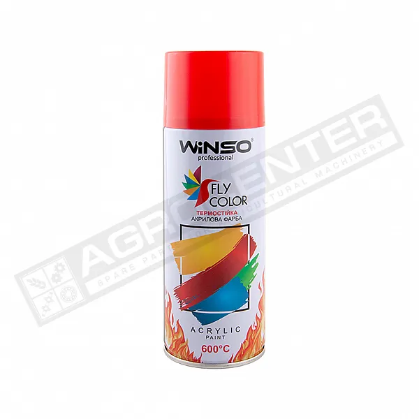 880430 Фарба високотемпературна 370,Spray 450ml, червоний, (FLAME RED/RAL3000) - 1