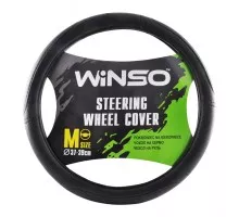 Steering wheel cover M 37-39 d eco leather, black.