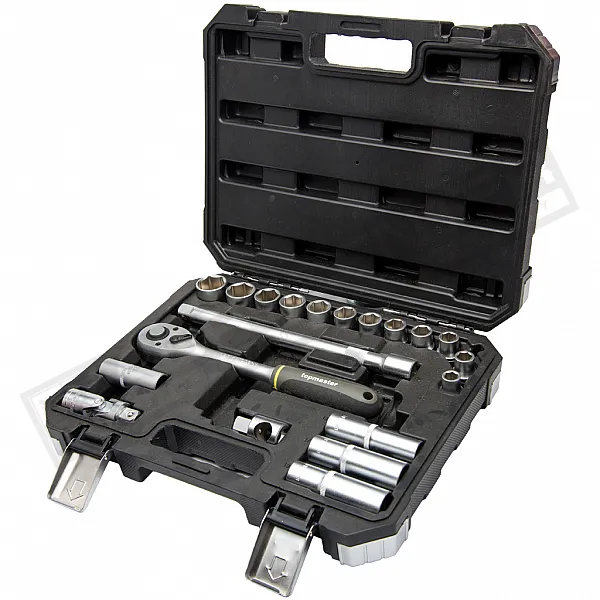 Набір головок 1/2"з тріскачкою 10-24 мм (20шт) 2rd Gen Cr-V LIMITED EDITION Topmaster (339104P) - 1