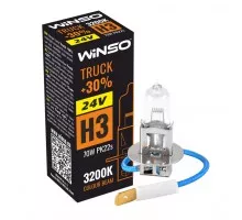 Автолампа H3 HALOGEN 24V TRUCK+30% 70W PK22s WINSO (724300)