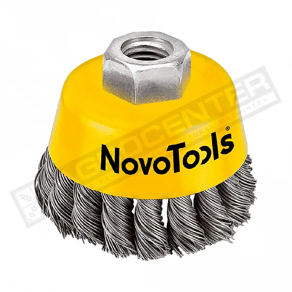 Щітка дротяна "Чашка" Novo Tools, завита 85мм (10-538) - 1