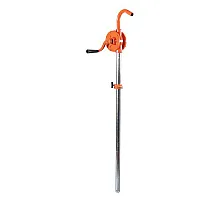 Hand pump for pumping fuel from a barrel