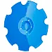 3490467 Harrow disc notched 620x6mm 5 holes [Lemken Rubin] - 2