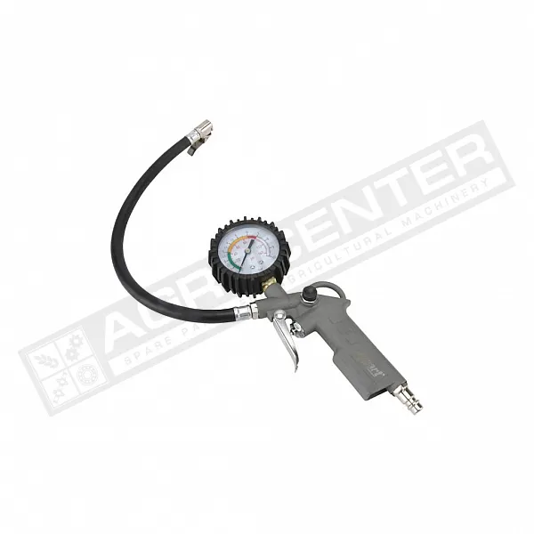 Gun for inflating tires with a pressure gauge - 1