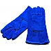 Krag glove lined blue long KV - 1