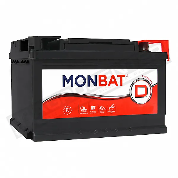 Аккумулятор автомобильный 77Ah / 780A / 12V / R / B3/B4 MONBAT D