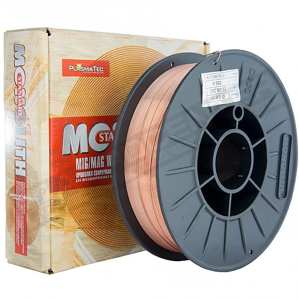 Welding wire Св-08Г2С Monolith d0.8mm copper-plated 5kg, G4Si1, ER70S-6 - 1