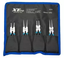 Retaining ring puller set 4 pcs., 180 mm, in case, XTLine (X0150)