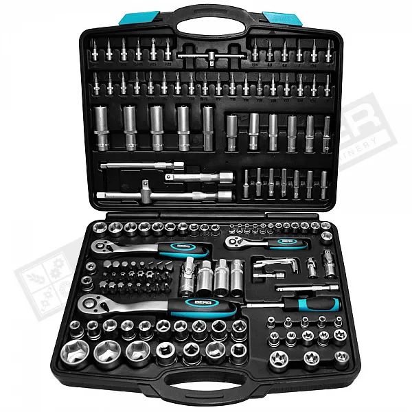 52-120-1 Набор инструментов 1/4", 3/8", 1/2" (4-32мм), Cr-V, 171 предметов, футляр VST - 1