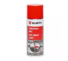 Цинк-спрей светлый WURTH, 400мл, 0893113114