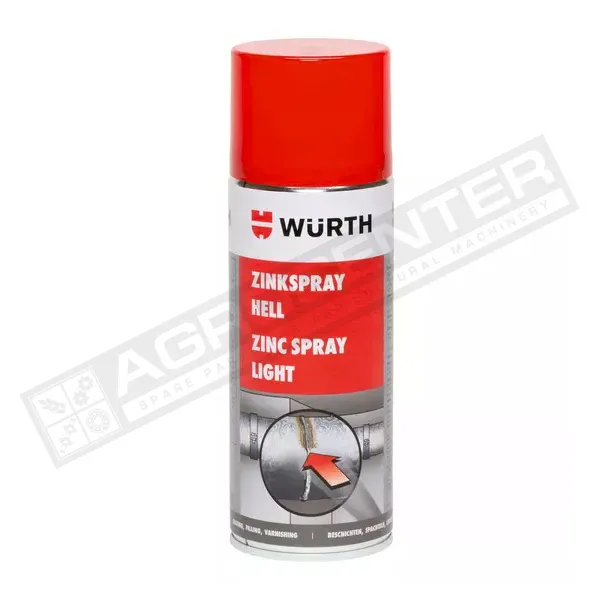 Zinc spray light WURTH, 400 ml, 0893113114 - 1