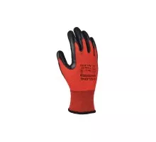 Knitted gloves EXTRAGRAB red with latex coating, incomplete dousing, size 10 (4193) Doloni