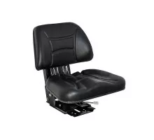 PVC seat with mechanical suspension