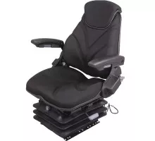 Fabric seat with pneumatic suspension