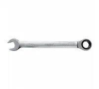 Open-end wrench with ratchet 17mm CrV satine (6022171)