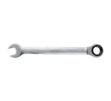 Open-end wrench with ratchet 17mm CrV satine (6022171)
