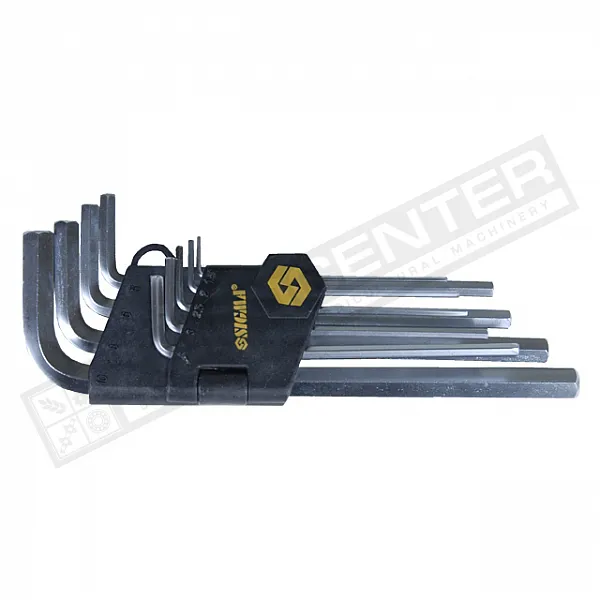 Set of L-shaped hex keys 1.5-10mm 9pcs CrV (4022021) - 1