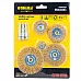 Set of wire brushes 5pcs D25; 38; 50; 65; 75mm shank D6mm (9010021) - 2