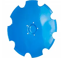 34910029 Harrow disc notched 25.5" D645 6mm 5-hole [Lemken]