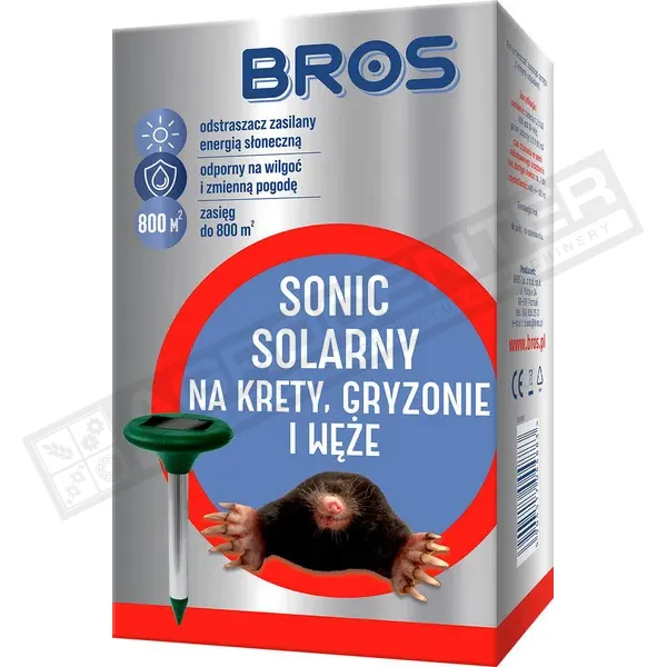 Відлякувач кротів на сонячній батареї Bros - 1