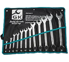 Combination Wrench in a cloth cover DIN3113 6-32mm (12pcs), 15° CrV GK (P16144/P)