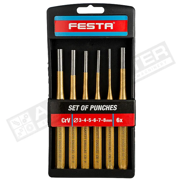 Набір виколоток 6шт (3,4,5,6,7,8 mm) CrV, Festa (Чехія) - 1