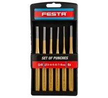 Набір виколоток 6шт (3,4,5,6,7,8 mm) CrV, Festa (Чехія)