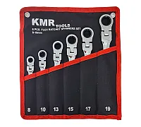 Набір ключів комбінованих шарнірних з тріскачкою 6шт 8-19mm KAMAR (KMR2)
