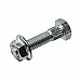 10072+13961 Болт M6*28 сегмента з гайкою (10.9 zinc) Schumacher [SCH], 011006028, 187600100 - 2